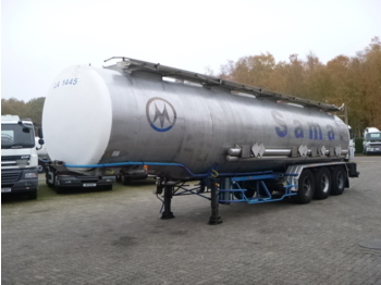 Επικαθήμενο βυτίο για τη μεταφορά χημικών ουσιών BSLT Chemical tank inox 34 m3 / 4 comp: φωτογραφία 1