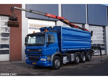 Φορτηγό ανατρεπόμενο DAF FAQ 85 CF 410 Euro 5 EEV Palfinger 15 ton/meter Z-kraan: φωτογραφία 1