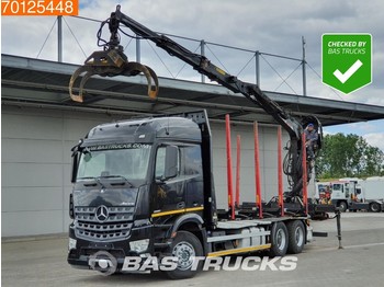 Mercedes-Benz Arocs 2651 L 6X4 German-Truck Retarder Euro 6 Hiab F140ZT 95 - Δασική ρυμούλκα