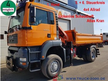 Φορτηγό ανατρεπόμενο MAN TGA 18.310 4x4 Meiller Atlas Kran 5+6Steuerkreis: φωτογραφία 1