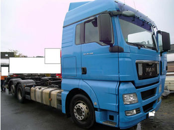 Φορτηγό μεταφοράς εμπορευματοκιβωτίων/ Κινητό αμάξωμα MAN TGX 26.400 BDF + Ladebord 2000 KG + EURO 5: φωτογραφία 1