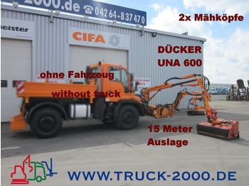 UNIMOG Dücker UNA600 Böschungsmäher 2 Mähköpfe-15 Meter - Κοινοτικο όχημα/ Ειδικό όχημα