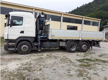 Φορτηγό ανατρεπόμενο SCANIA R420 - Gru 21 metri Portata 10 tons: φωτογραφία 1