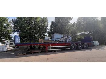 Weightlifter 3sps13.200 Kennis 8000 with crane  - Επικαθήμενο πλατφόρμα/ Καρότσα