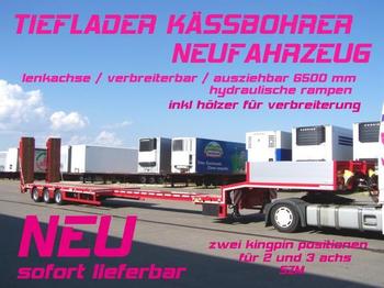 Kässbohrer LB3E / verbreiterbar /lenkachse / 6,5 m AZB - Επικαθήμενο με χαμηλό δάπεδο