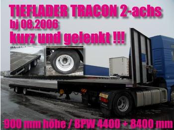  TRACON 2-achs / LENKACHSE / BPW / NL 28690 kg - Επικαθήμενο με χαμηλό δάπεδο