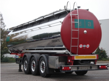 Berger Food - milk tank, 32.000 l., 4 comp., Light weight: 5.660 kg. - Επικαθήμενο βυτίο