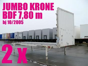 Krone WECHSELBRÜCKE PLATEAU JUMBO 7,80 2 x - Κινητό αμάξωμα/ Εμπορευματοκιβώτιο