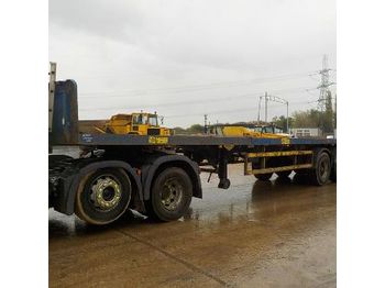  2003 Broshuis 3AOU14.22 Tri Axle Extendable Flat Bed Trailer - XL93000SE3L007042 - Τρέιλερ πλατφόρμα/ Καρότσα