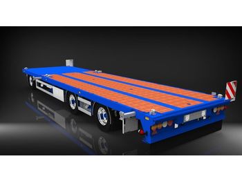 HRD 3 axle Achs light trailer drawbar ext tele  - Ρυμούλκα με χαμηλό δάπεδο