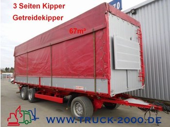 Kempf 3-Seiten Getreidekipper 67m³   9.80m Aufbaulänge - Ρυμούλκα ανατρεπόμενο