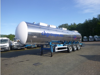 Επικαθήμενο βυτίο για τη μεταφορά τροφίμων Van Hool Food tank inox 30 m3 / 4 comp: φωτογραφία 1