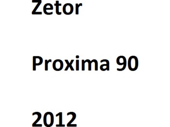 Τρακτέρ ZETOR Proxima 90: φωτογραφία 1