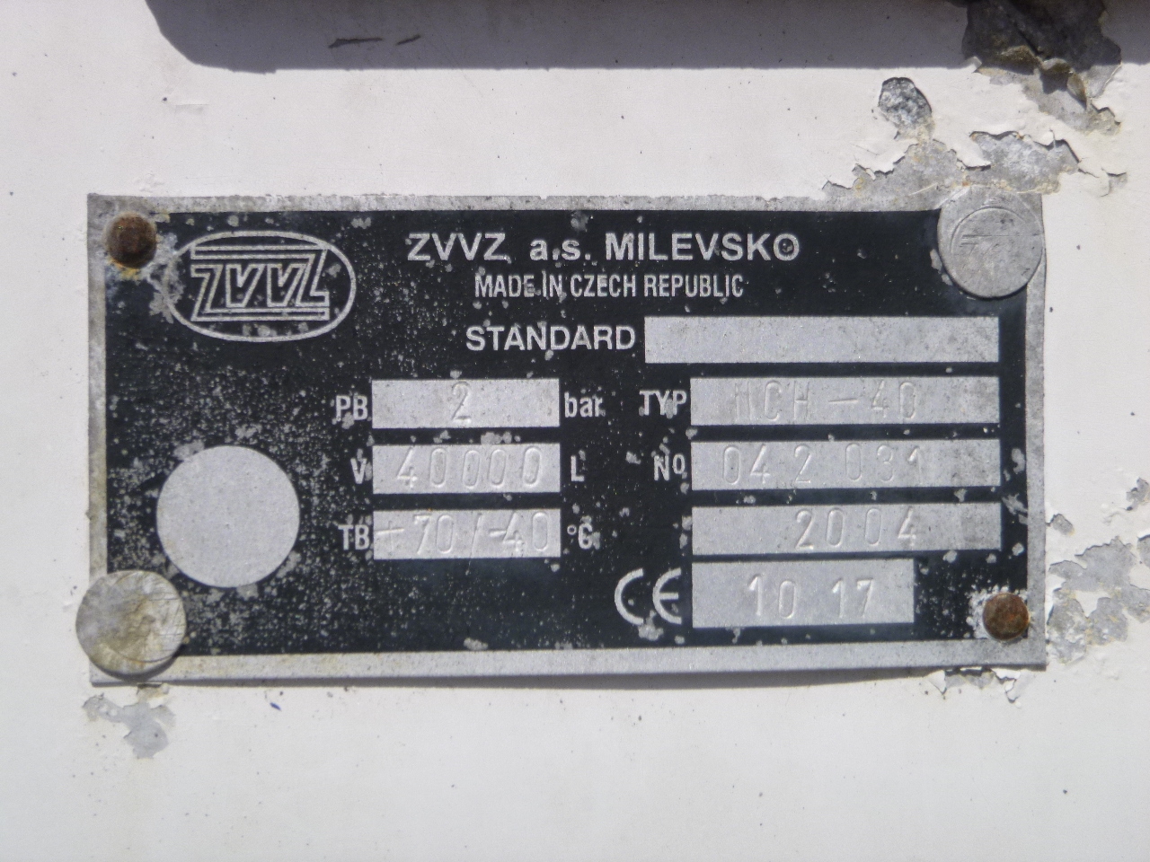 Σιλοφόρο για τη μεταφορά λεύρι ZVVZ Powder tank alu 40 m3 / 1 comp: φωτογραφία 17